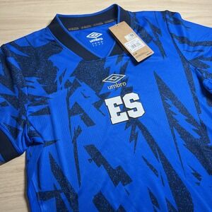 Umbro El Salvador National Team La Selecta Home Soccer Jersey Authentic Womens L